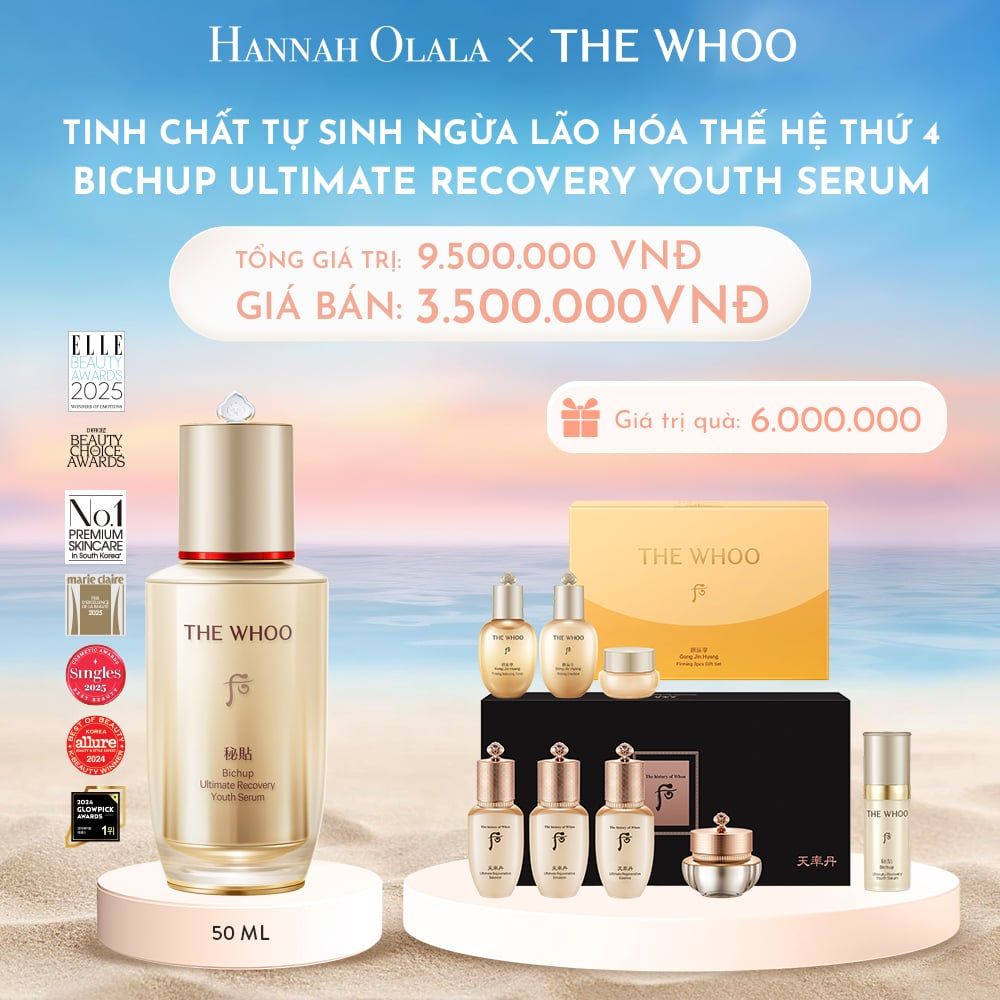 C31_DEAL 01: TINH CHẤT TỰ SINH NGỪA LÃO HÓA THẾ HỆ THỨ 4 THE WHOO BICHUP ULTIMATE RECOVERY YOUTH SERUM 50ML