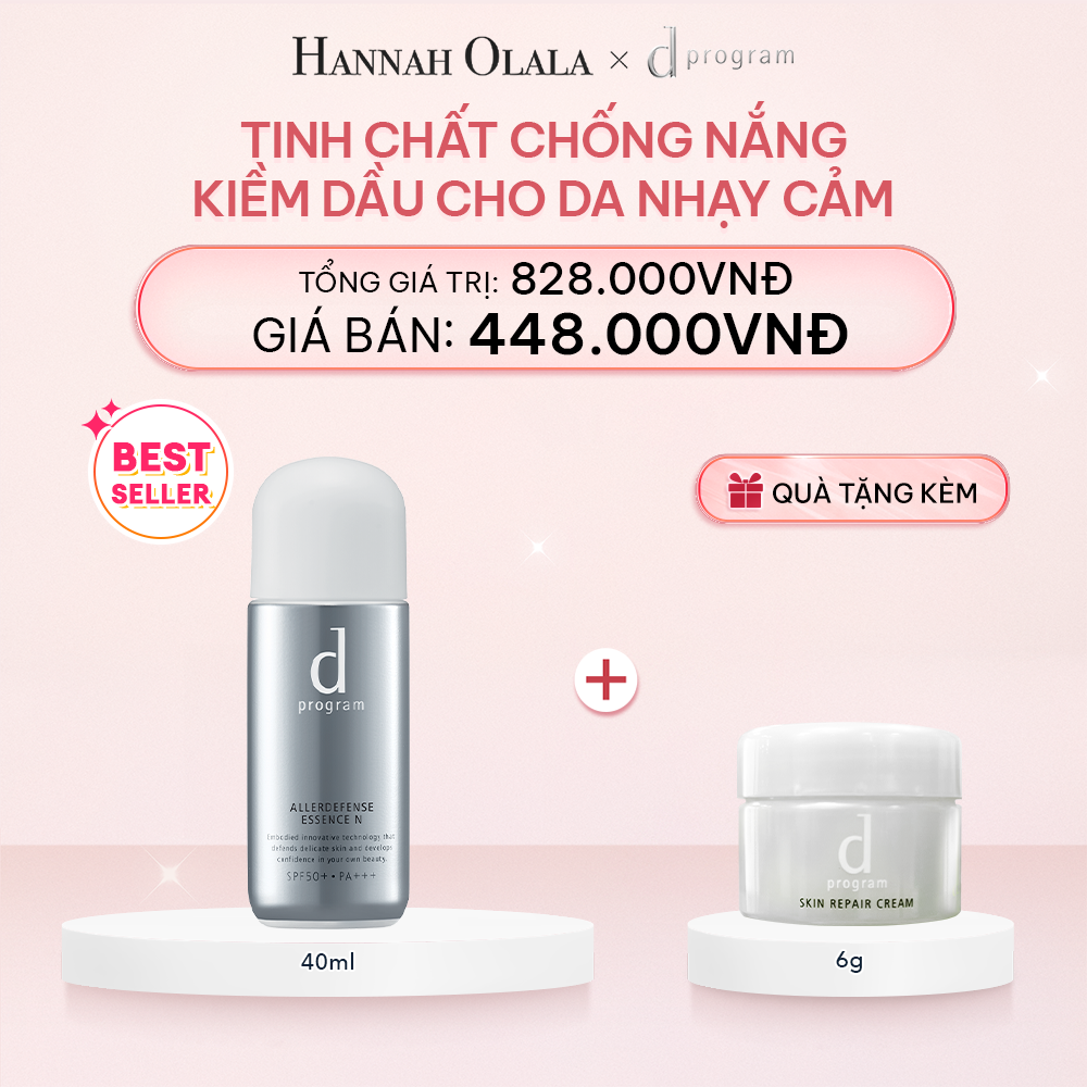 E109_DEAL 14: TINH CHẤT CHỐNG NẮNG KIỀM DẦU AN TOÀN CHO DA NHẠY CẢM D PROGRAM ALLERDEFENSE ESSENSE 40ML