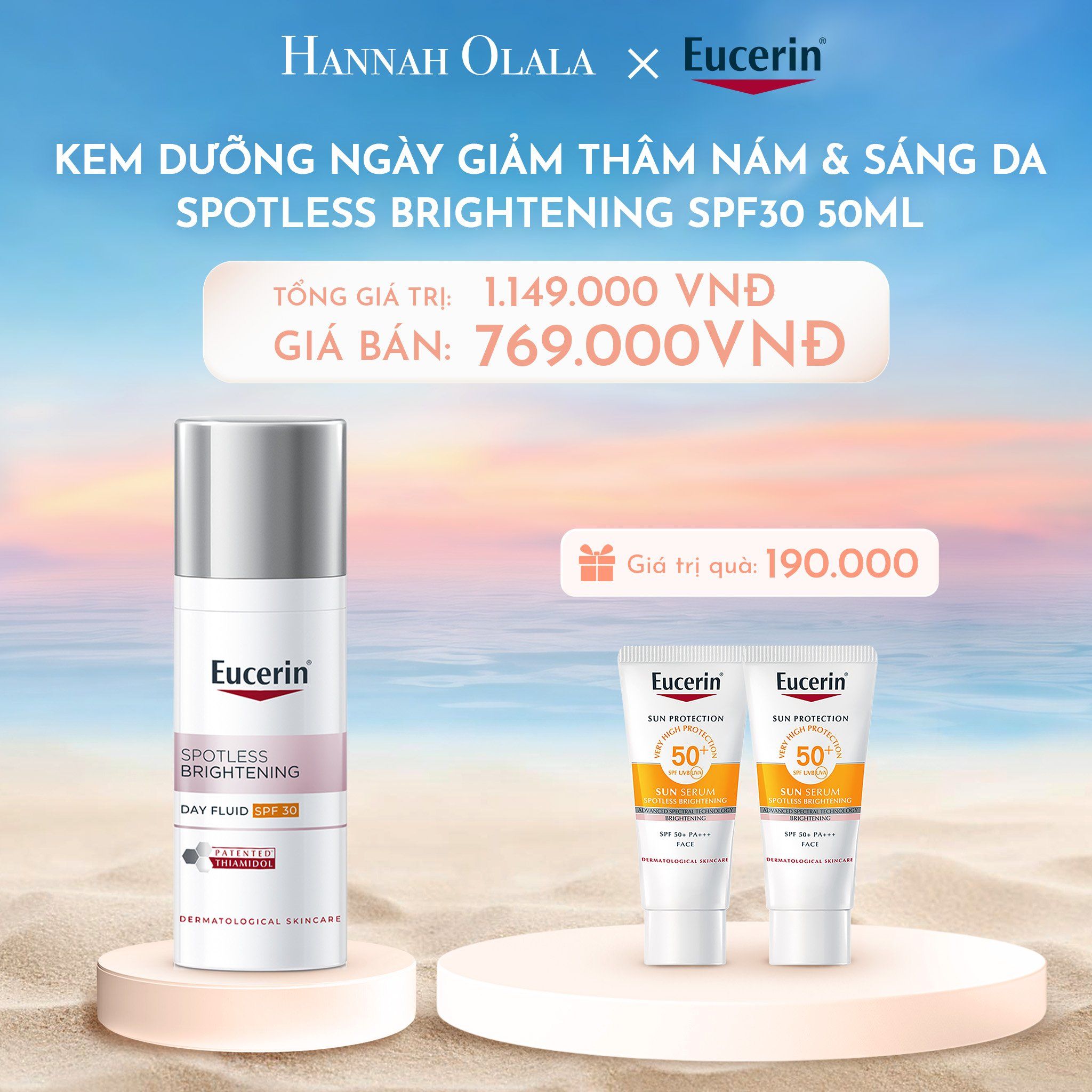 C787_DEAL 10: KEM DƯỠNG NGÀY GIẢM THÂM NÁM & SÁNG DA SPOTLESS BRIGHTENING SPF30 50ML