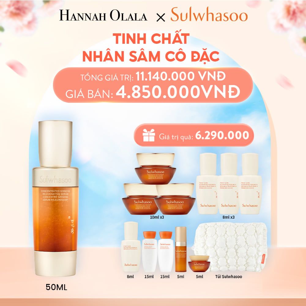A774_DEAL 2: TINH CHẤT NHÂN SÂM CÔ ĐẶC CONCENTRATED GINSENG REJUVENATING SERUM 50ML