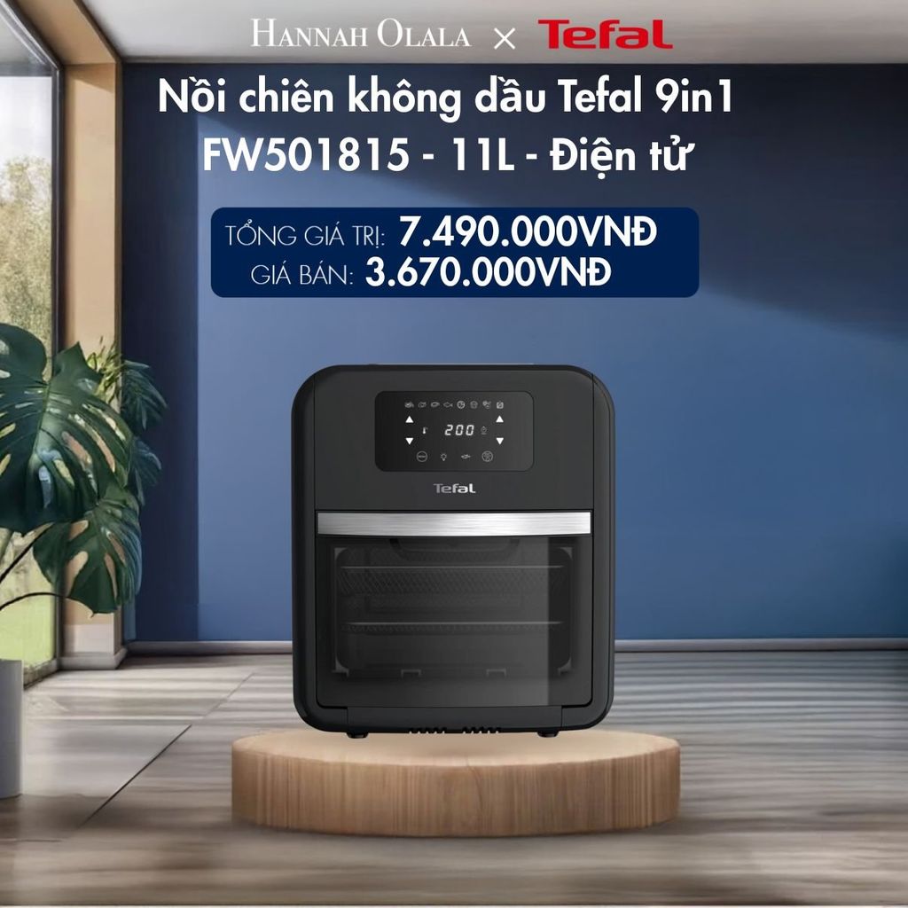 M124_DEAL 1.2: NỒI CHIÊN KHÔNG DẦU TEFAL 9IN1 FW501815 - 11L - ĐIỆN TỬ