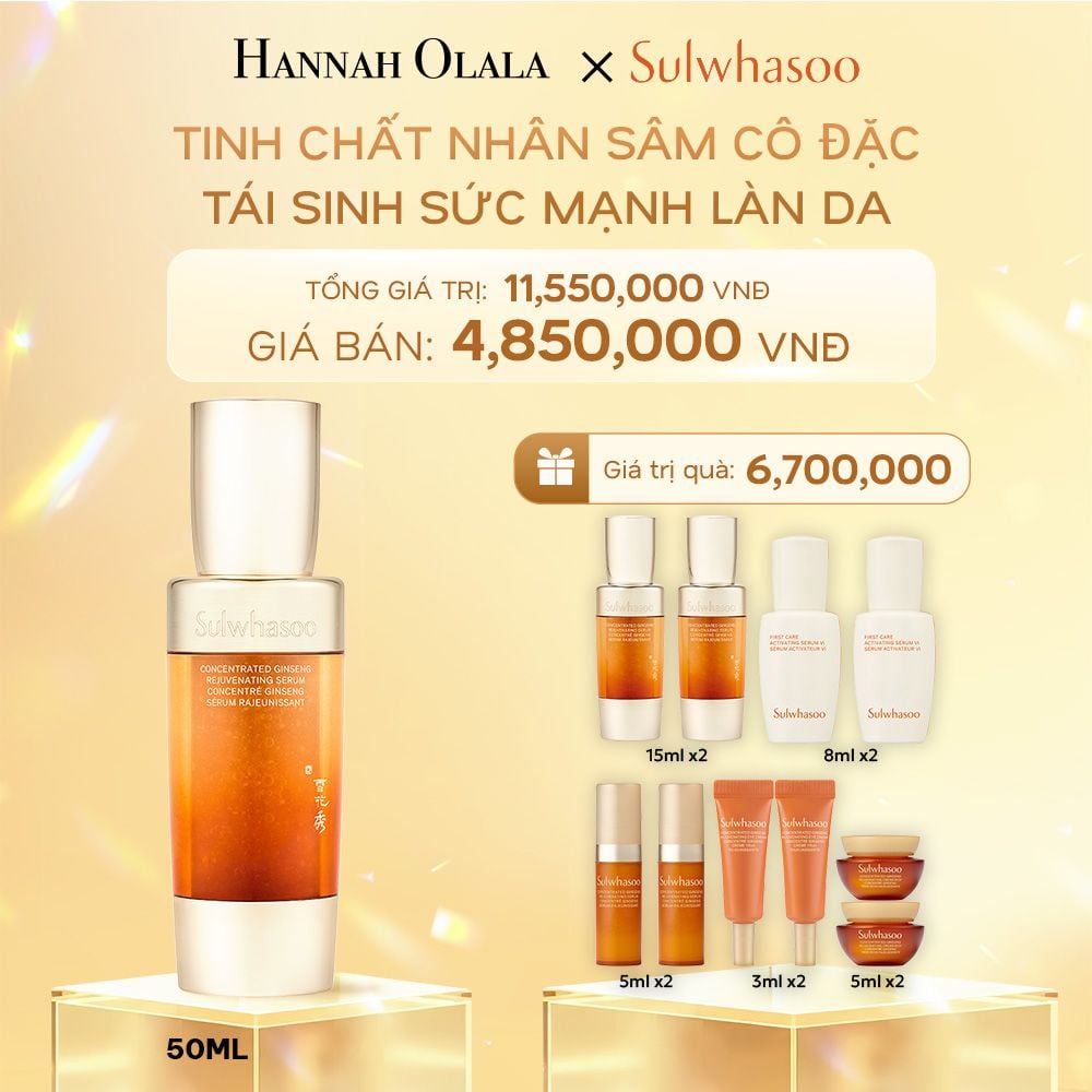 DEAL 2: TINH CHẤT NHÂN SÂM CÔ ĐẶC CONCENTRATED GINSENG REJUVENATING SERUM 50ML