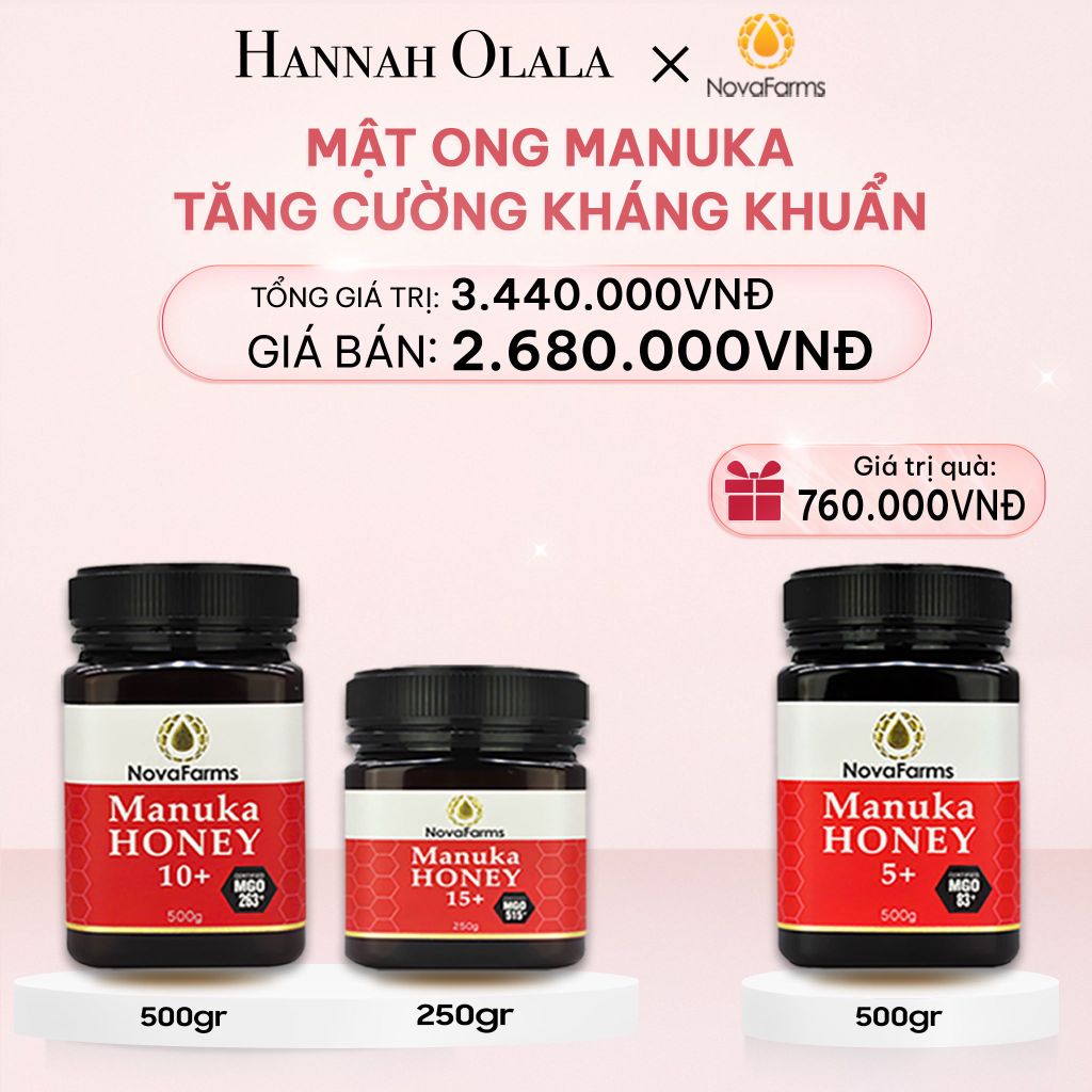 E1024_DEAL 2: BỘ ĐÔI MẬT ONG MANUKA NOVAFARM- TĂNG CƯỜNG KHÁNG KHUẨN