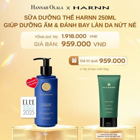 DEAL 2: BODY LOTION - SỮA DƯỠNG THỂ HARNN 250ML GIÚP DƯỠNG ẨM & ĐÁNH BAY LÀN DA NỨT NẺ 250ML