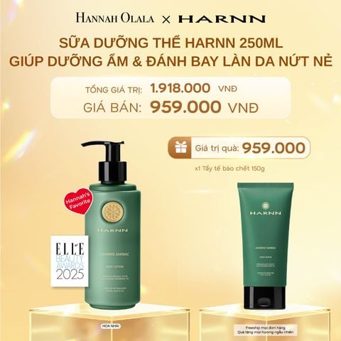 DEAL 2: BODY LOTION - SỮA DƯỠNG THỂ HARNN 250ML GIÚP DƯỠNG ẨM & ĐÁNH BAY LÀN DA NỨT NẺ 250ML
