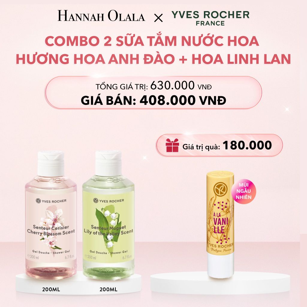 E832_DEAL 2: COMBO 2 SỮA TẮM NƯỚC HOA HƯƠNG HOA ANH ĐÀO + HOA LINH LAN