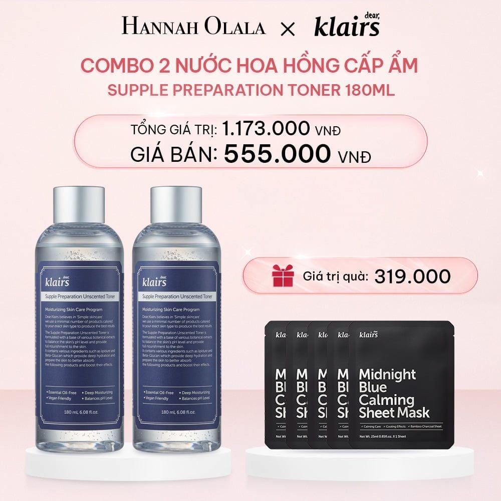 E764_DEAL 2: COMBO 2 NƯỚC HOA HỒNG SUPPLE PREPARATION TONER (180MLX2)