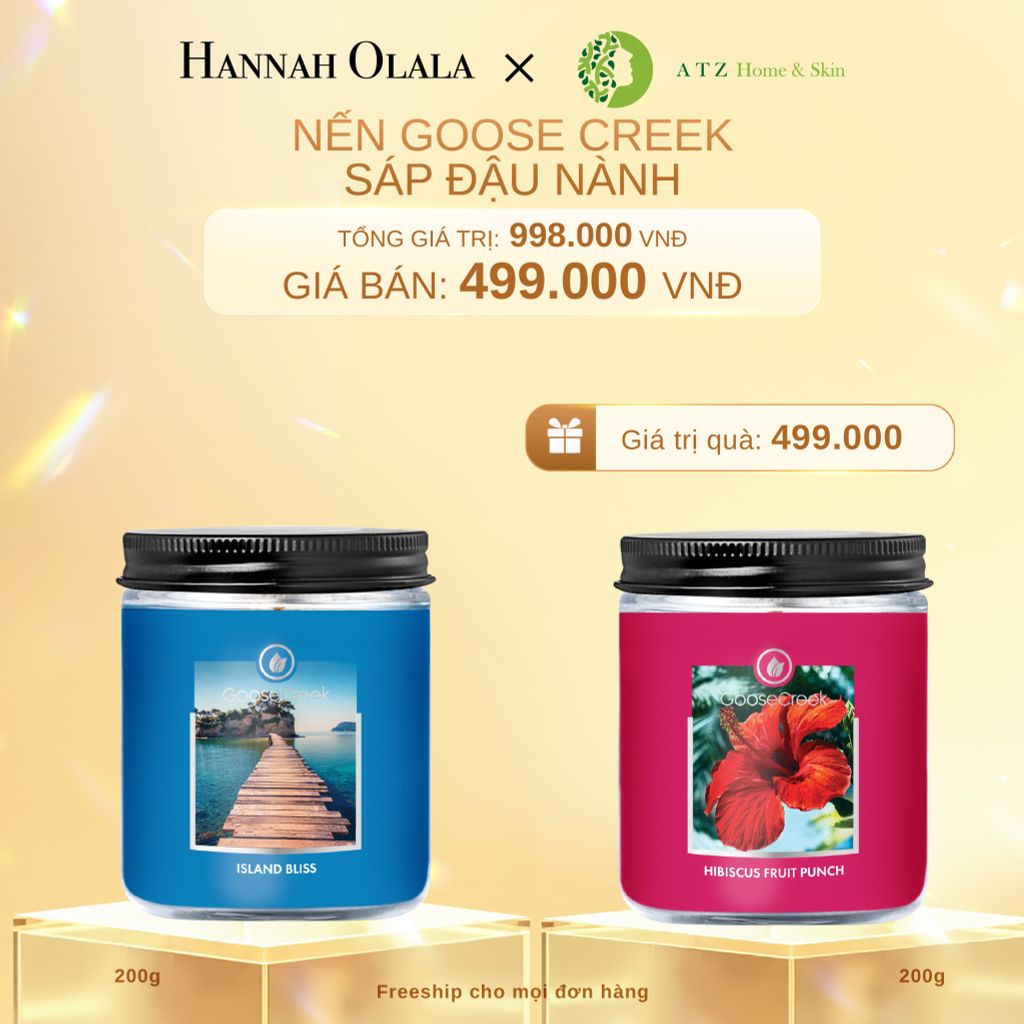 DEAL 3: MUA NẾN GOOSE CREEK SÁP ĐẬU NÀNH 200G (CHỌN THÊM MÙI NOTE TRONG GHI CHÚ)