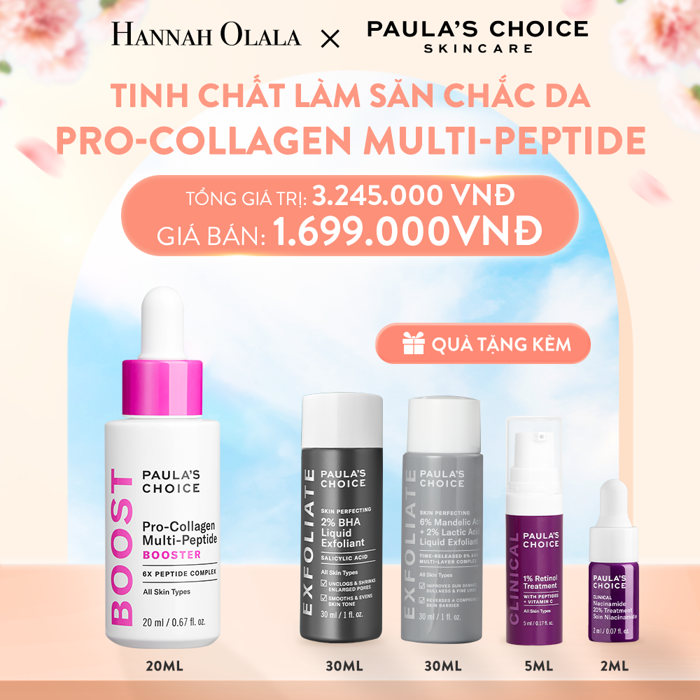 A634_DEAL 5: TINH CHẤT LÀM CĂNG MỊN VÀ SĂN CHẮC DA PAULA'S CHOICE PRO-COLLAGEN MULTI-PEPTIDE BOOSTER 20ML