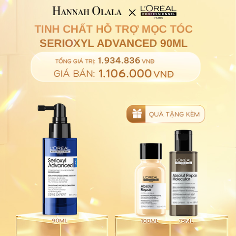 DEAL 1: TINH CHẤT HỖ TRỢ MỌC TÓC L'OREAL PROFESSIONNEL SERIOXYL ADVANCED 90ML