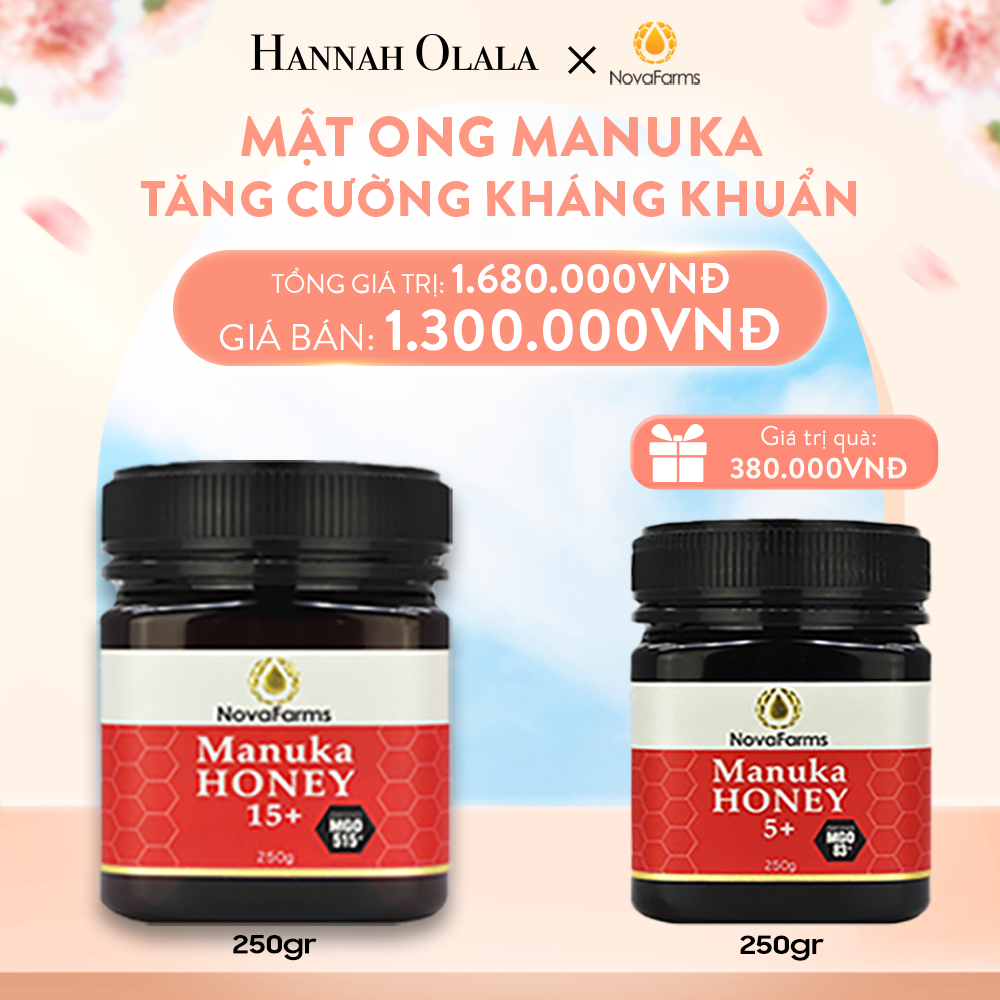 A601_DEAL 3: BỘ ĐÔI MẬT ONG MANUKA NOVAFARM- TĂNG CƯỜNG KHÁNG KHUẨN
