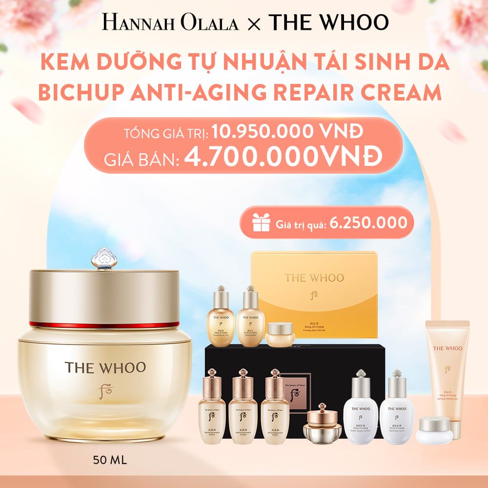 A921_DEAL03: KEM DƯỠNG TỰ NHUẬN TÁI SINH DA THE WHOO BICHUP ANTI-AGING REPAIR CREAM 50ML