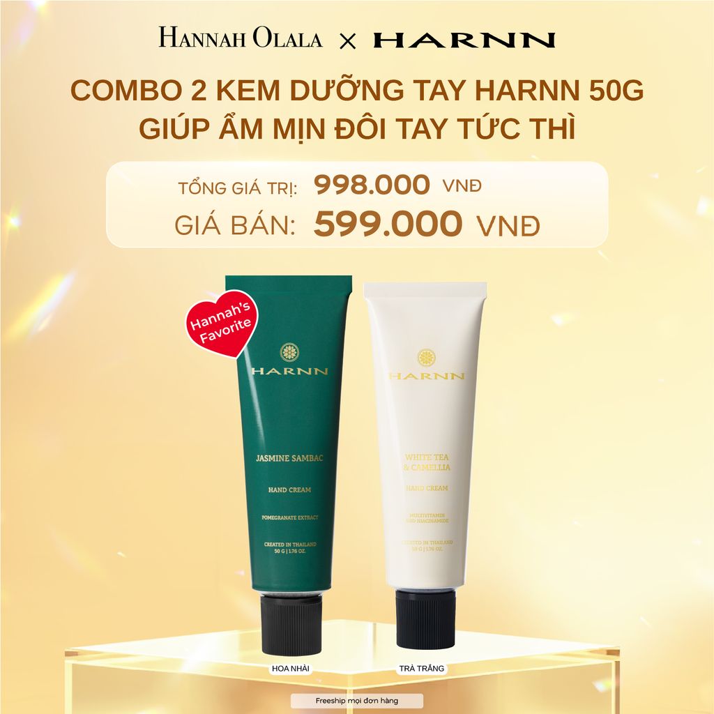 DEAL 3: COMBO 2 KEM DƯỠNG TAY HARNN 50G GIÚP ẨM MỊN ĐÔI TAY TỨC THÌ
