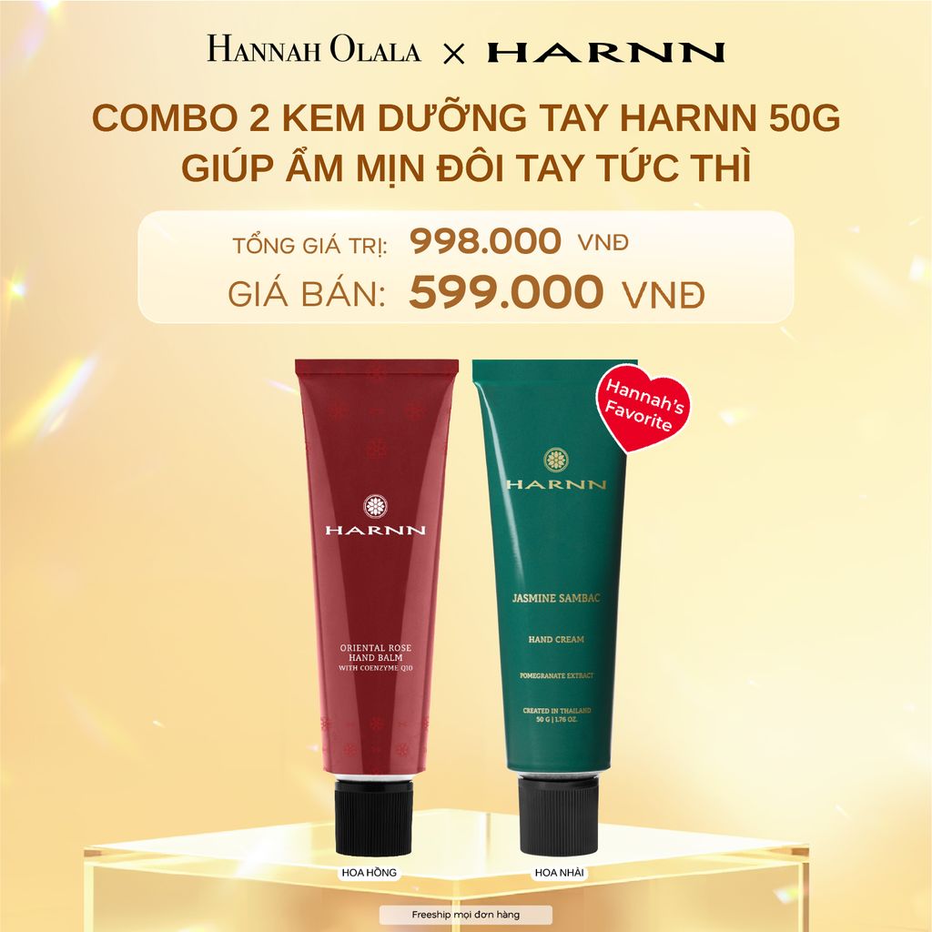 DEAL 3: COMBO 2 KEM DƯỠNG TAY HARNN 50G GIÚP ẨM MỊN ĐÔI TAY TỨC THÌ