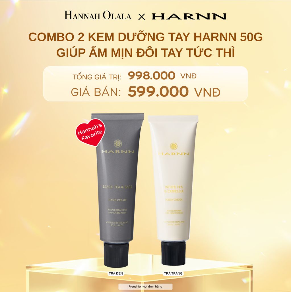 DEAL 3: COMBO 2 KEM DƯỠNG TAY HARNN 50G GIÚP ẨM MỊN ĐÔI TAY TỨC THÌ