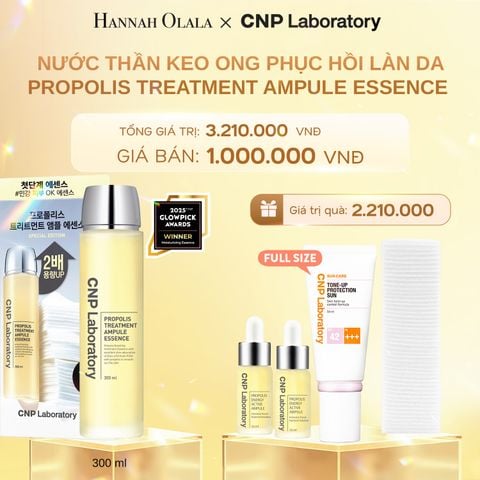 DEAL 47: JUMBO SIZE - BỘ NƯỚC THẦN KEO ONG PHỤC HỒI LÀN DA CNP PROPOLIS TREATMENT AMPULE ESSENCE 300ML