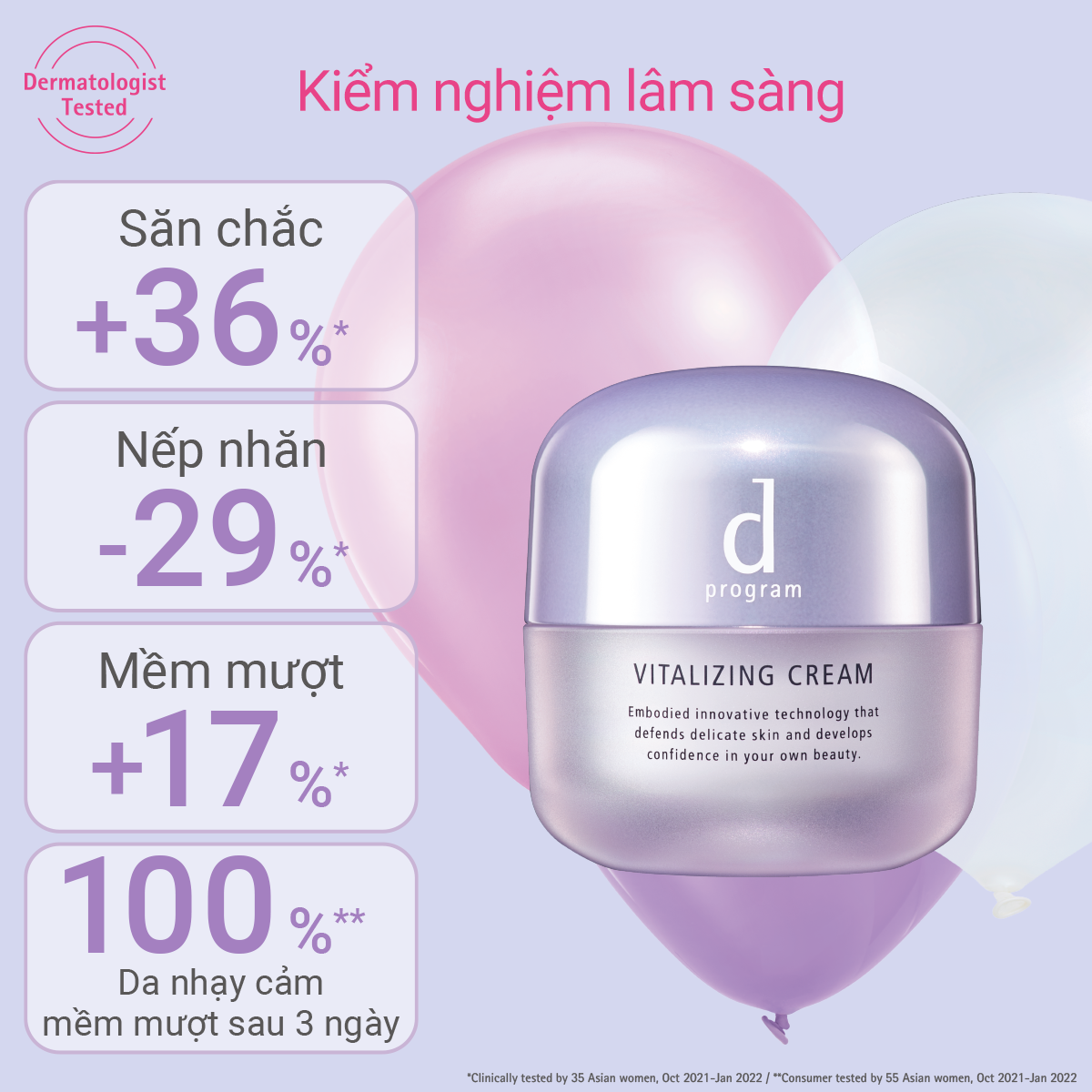 E113_DEAL 18: KEM DƯỠNG NGĂN NGỪA LÃO HÓA D PROGRAM VITALIZING CREAM 45G
