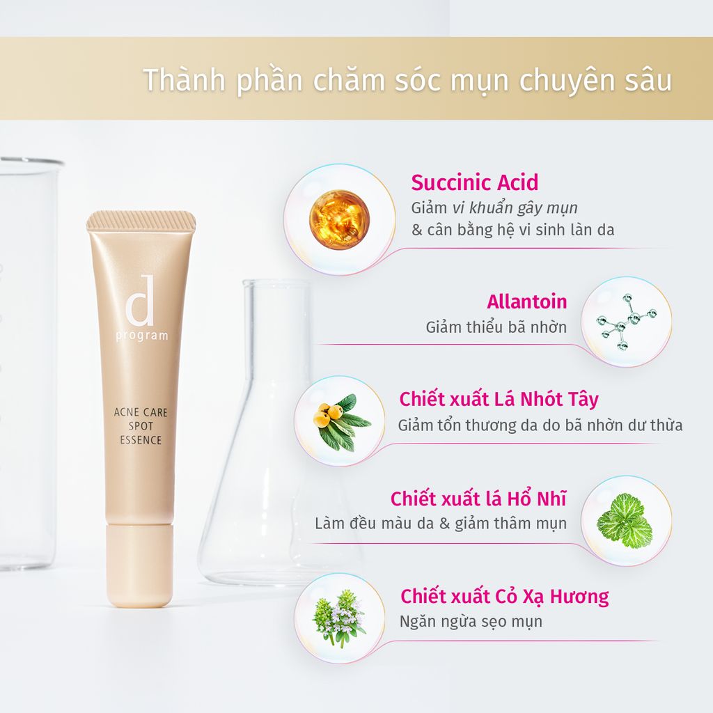 DEAL 9: ESSENCE GIẢM MỤN VÀ LÀM MỜ VẾT THÂM D PROGRAM ACNE CARE SPOT ESSENCE 15G