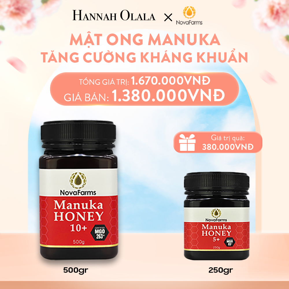 A603_DEAL 5: BỘ ĐÔI MẬT ONG MANUKA NOVAFARM- NGĂN NGỪA BỆNH
