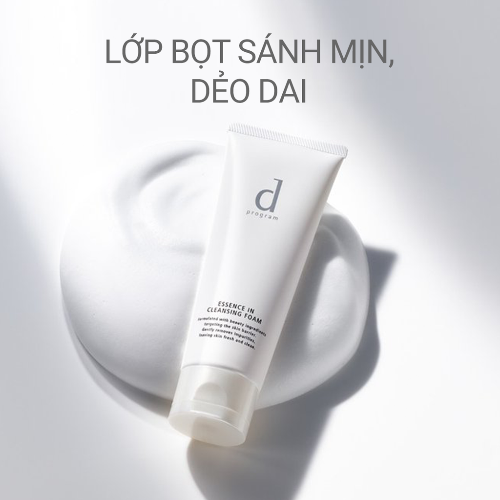 DEAL 7: BỘ SỮA RỬA MẶT TẠO BỌT DƯỠNG DA DPROGRAM ESSENCE IN CLEANSING FOAM 120G X2