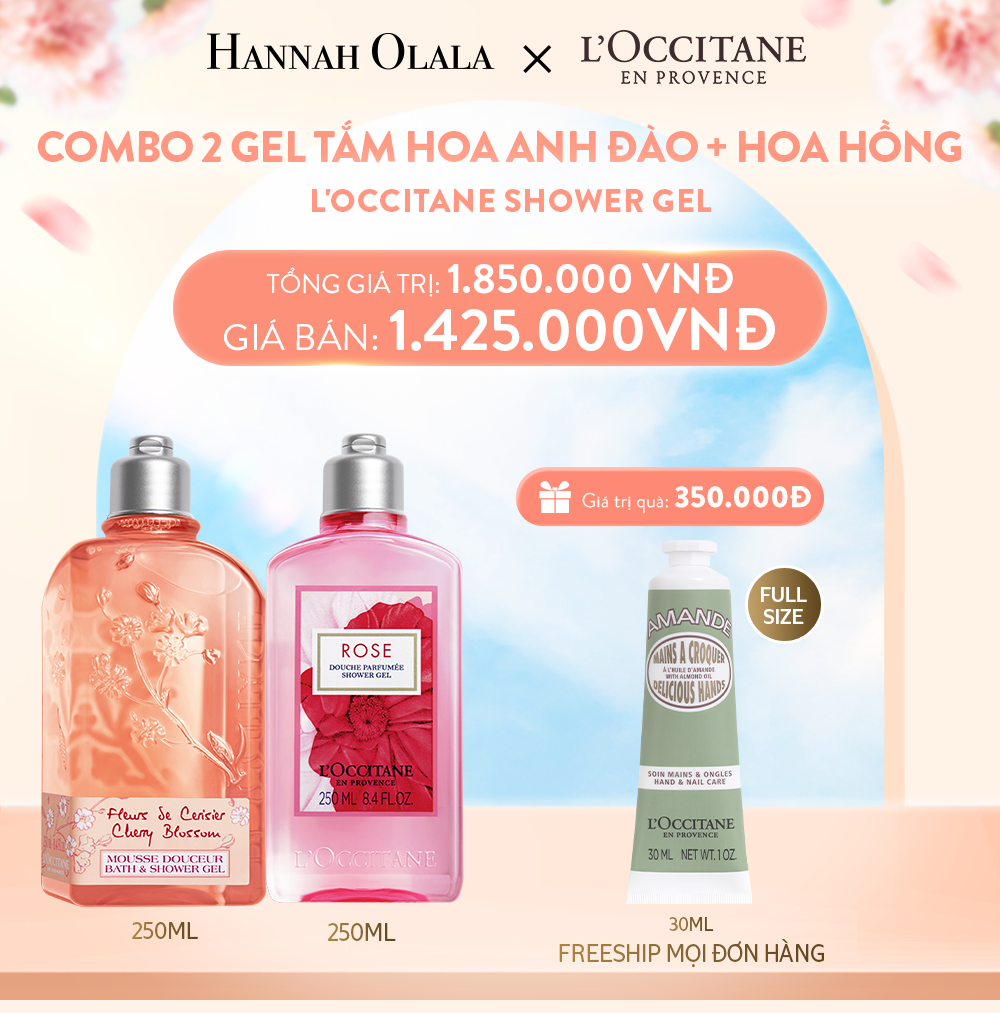 A463_DEAL 6: COMBO 2 GEL TẮM L'OCCITANE SHOWER GEL 250ML (CHỌN PHÂN LOẠI COMBO)
