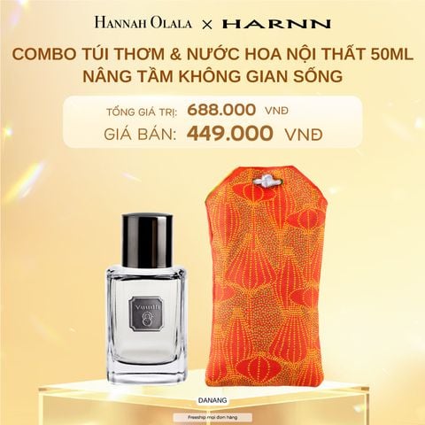 DEAL 6: COMBO NƯỚC HOA NỘI THẤT 50ML & TÚI THƠM NỘI THẤT - NÂNG TẦM KHÔNG GIAN SỐNG