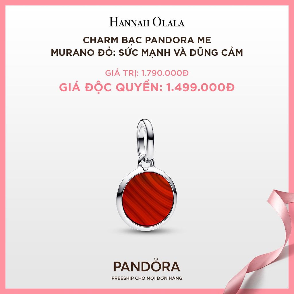 A106_DEAL 99: CHARM BẠC PANDORA ME MURANO ĐỎ: SỨC MẠNH VÀ DŨNG CẢM