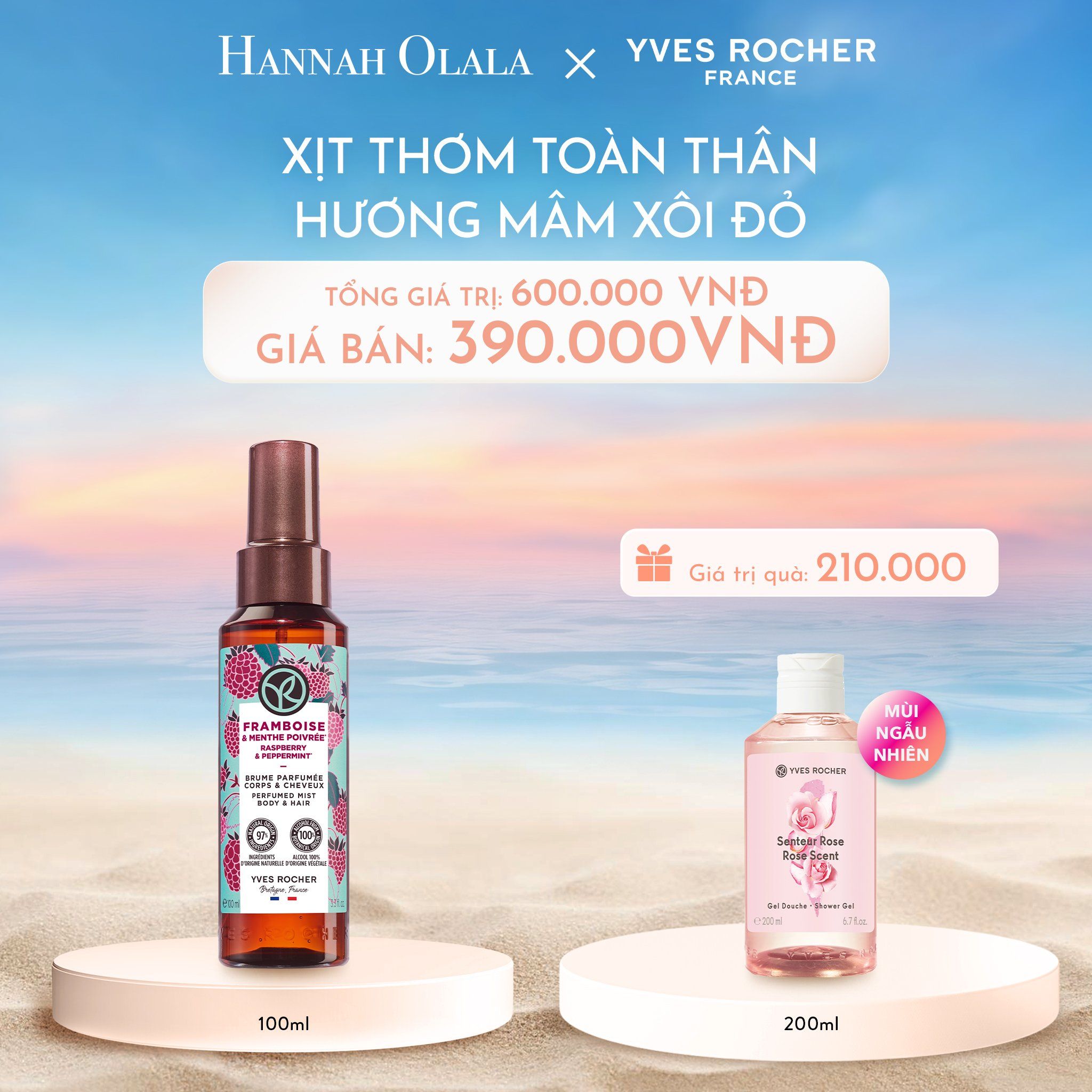 C1096_DEAL 7: XỊT THƠM TOÀN THÂN HƯƠNG MÂM XÔI ĐỎ