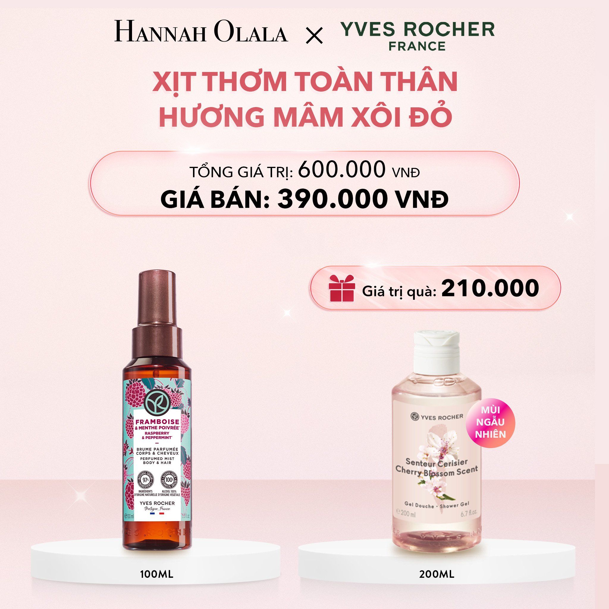 E838_DEAL 8: XỊT THƠM TOÀN THÂN HƯƠNG MÂM XÔI ĐỎ