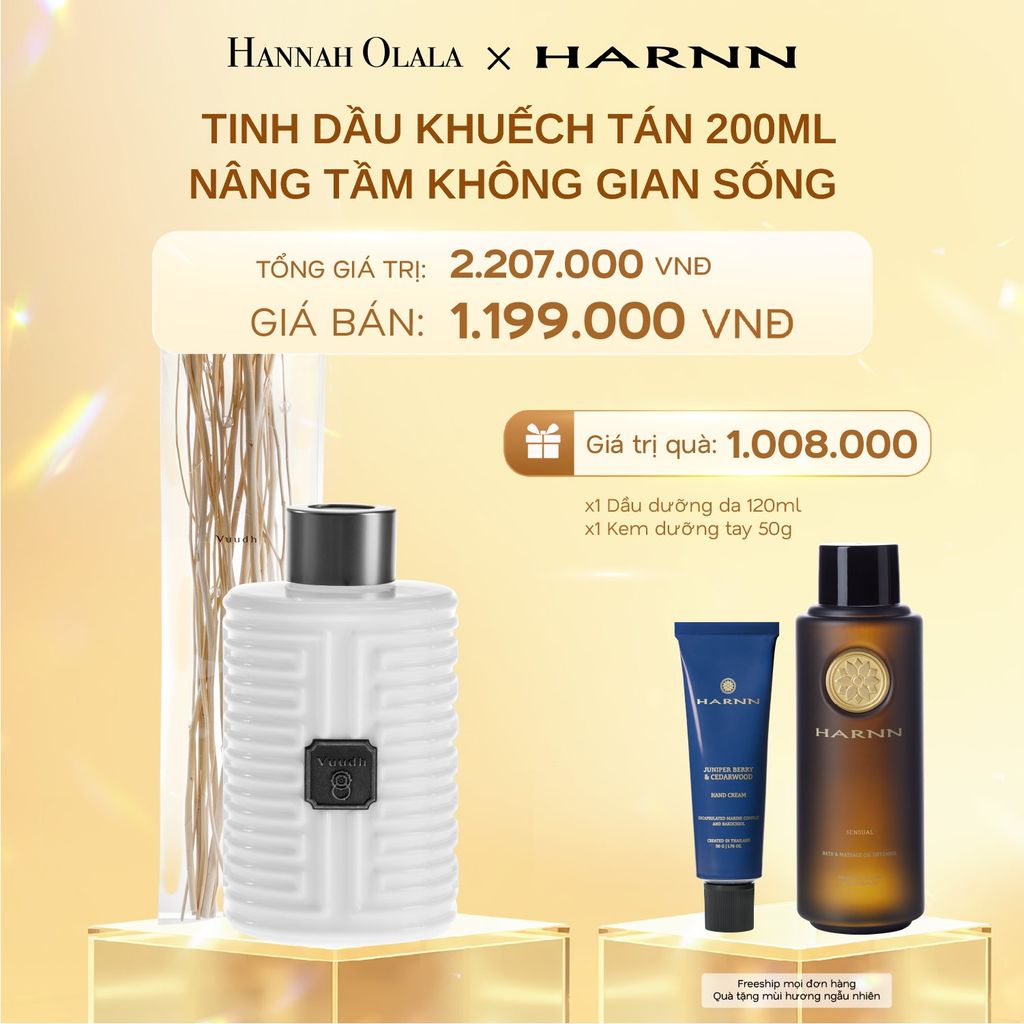 DEAL 8: TINH DẦU KHUẾCH TÁN HARNN 200ML - NÂNG TẦM KHÔNG GIAN SỐNG
