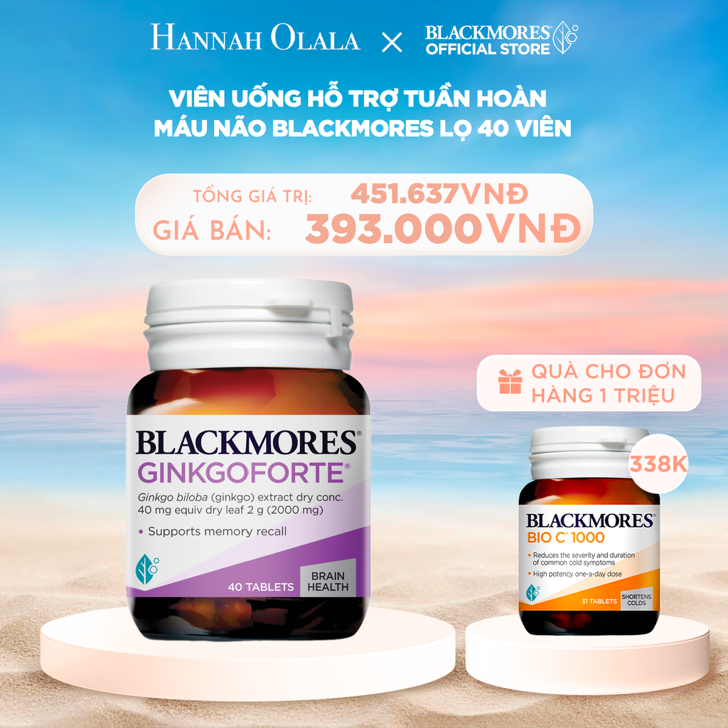 C667_DEAL 3: VIÊN UỐNG HỖ TRỢ TUẦN HOÀN MÁU NÃO BLACKMORES GINKGOFORTE LỌ 40 VIÊN
