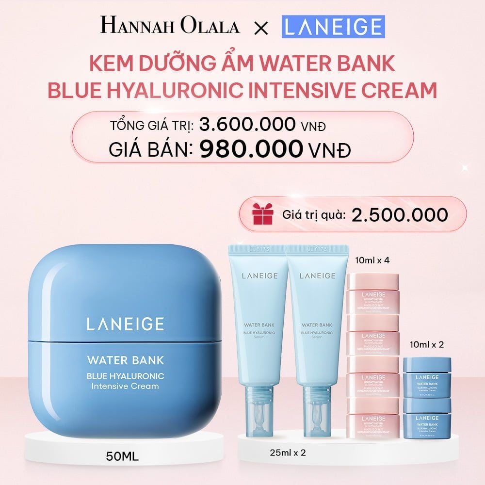 E277_DEAL 9: KEM DƯỠNG ẨM WATER BANK BLUE HYALURONIC INTENSIVE CREAM 50ML