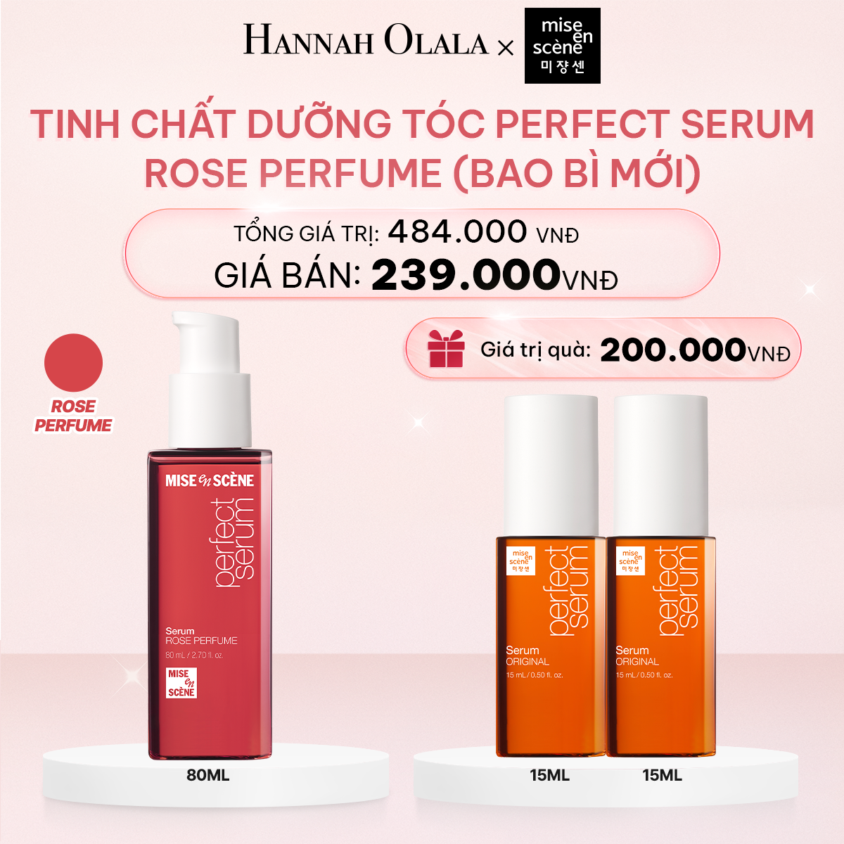 E486_DEAL 1: TINH CHẤT DƯỠNG TÓC MISE EN SCENE PERFECT SERUM 80ML