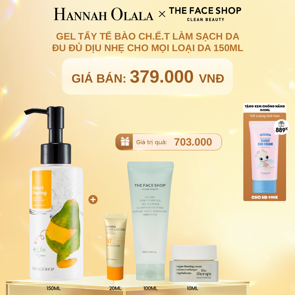 DEAL 12: GEL TẨY TẾ BÀO CH.Ế.T LÀM SẠCH DA ĐU ĐỦ DỊU NHẸ CHO MỌI LOẠI DA 150ML