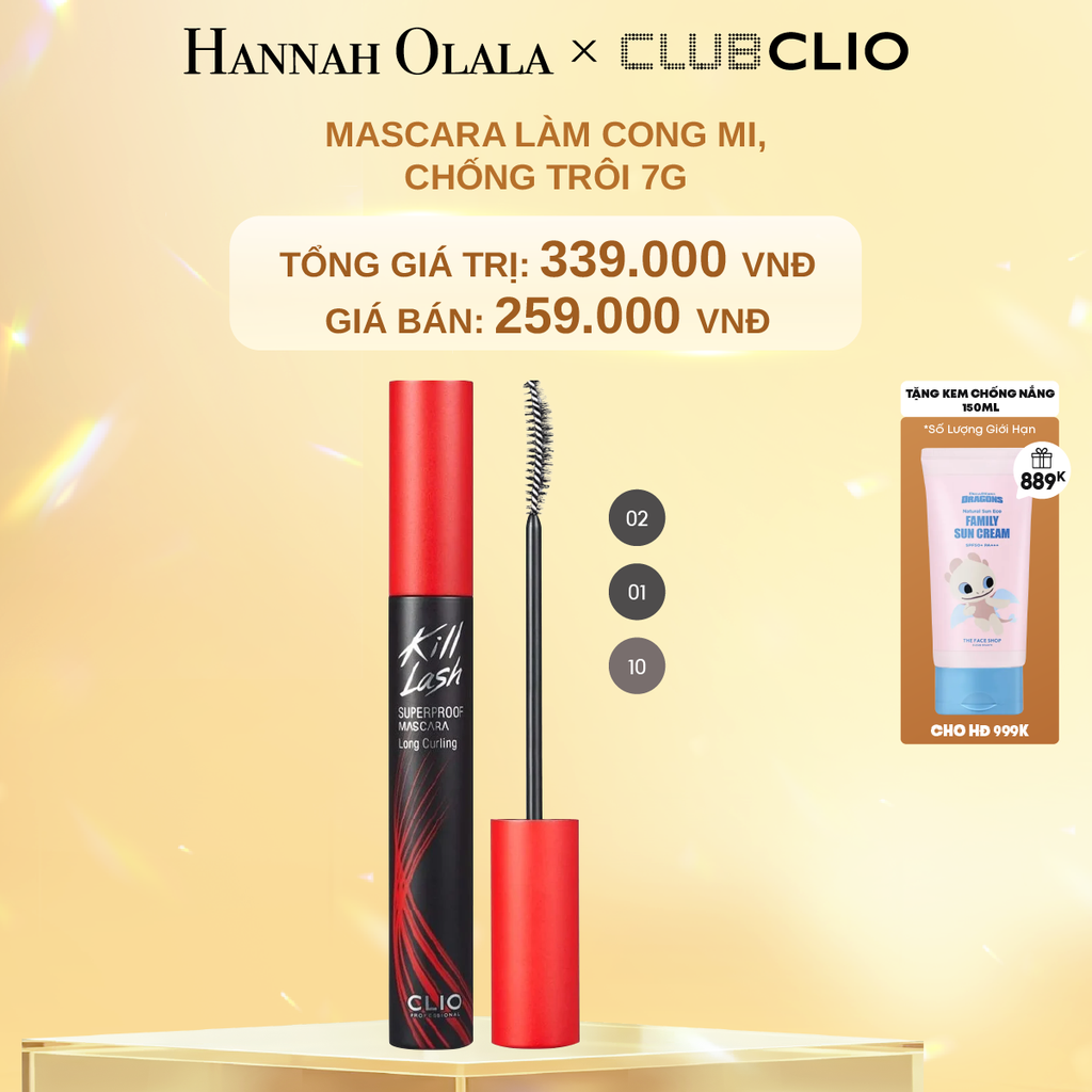 DEAL 7: MASCARA LÀM CONG MI, CHỐNG TRÔI 7G