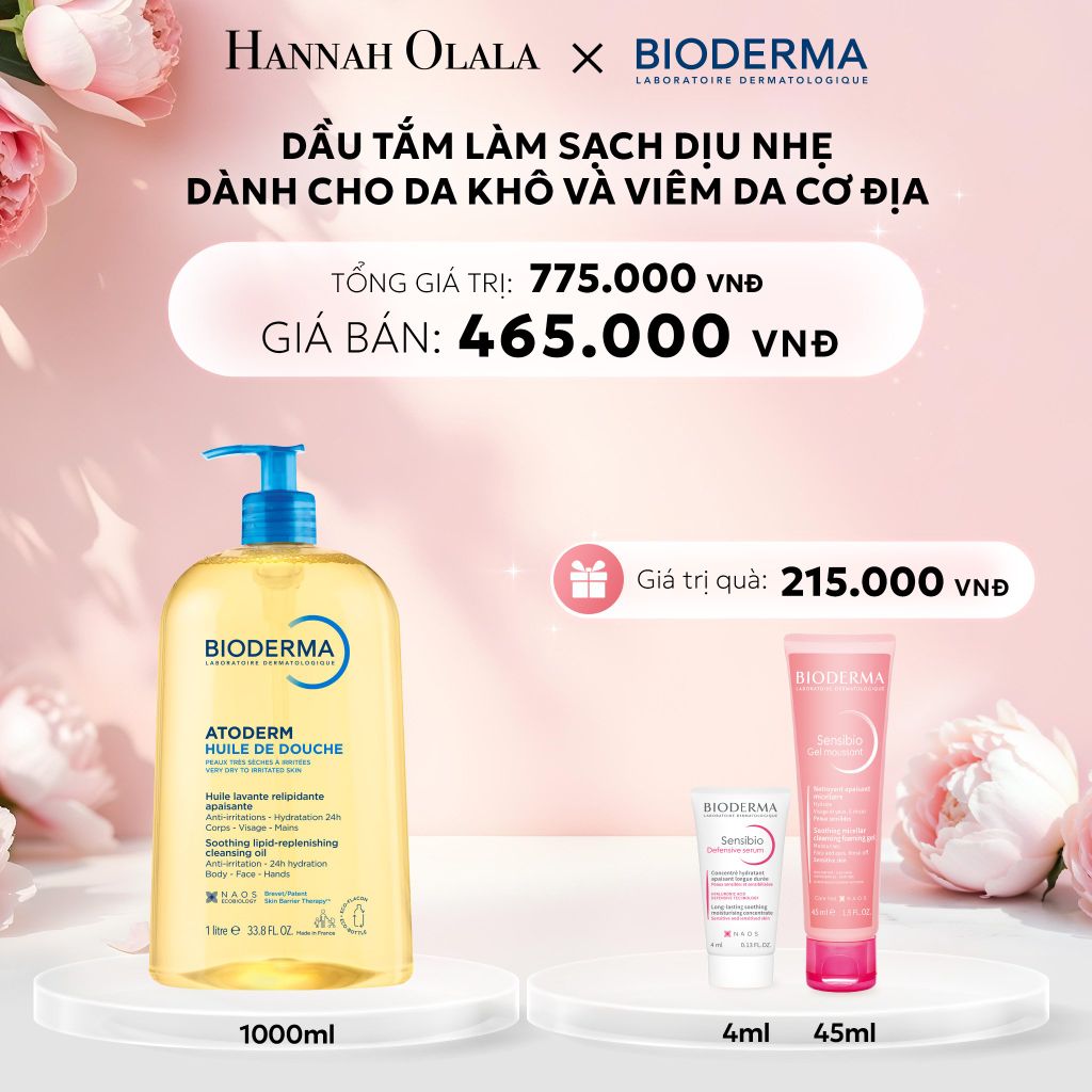 E1083: DEAL 12: DẦU TẮM GIÚP LÀM SẠCH, LÀM DỊU VÀ DƯỠNG ẨM DÀNH CHO DA KHÔ, DA NHẠY CẢM