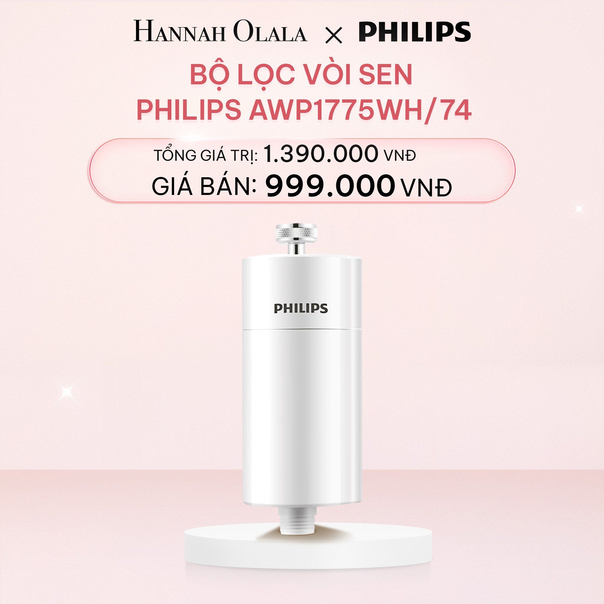 E783_DEAL 7: BỘ LỌC VÒI SEN PHILIPS AWP1775WH/74