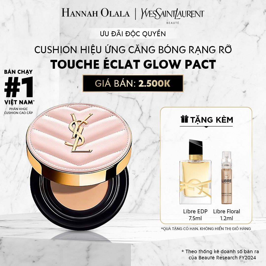 C491_DEAL 2: CUSHION HIỆU ỨNG CĂNG BÓNG YSL TOUCHE ÉCLAT GLOW PACT