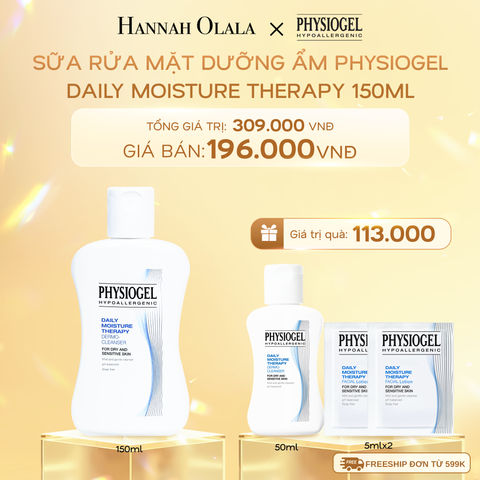 DEAL 2: SỮA RỬA MẶT DƯỠNG ẨM PHYSIOGEL DAILY MOISTURE THERAPY 150ml