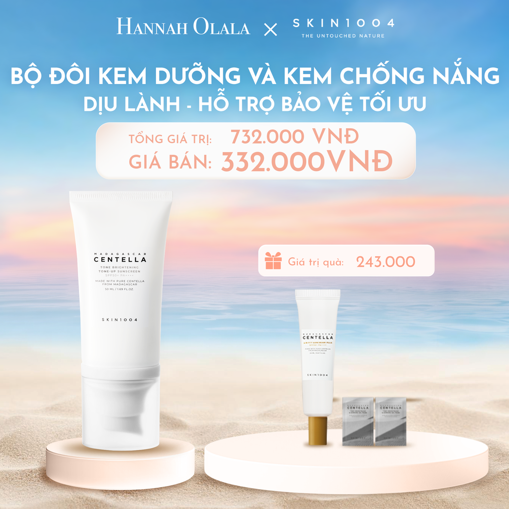 C235_DEAL 2: SKIN1004 KEM CHỐNG NẮNG MADAGASCAR CENTELLA TONE BRIGHTENING TONE-UP SUNSCREEN SPF50+ PA++++ 50ML