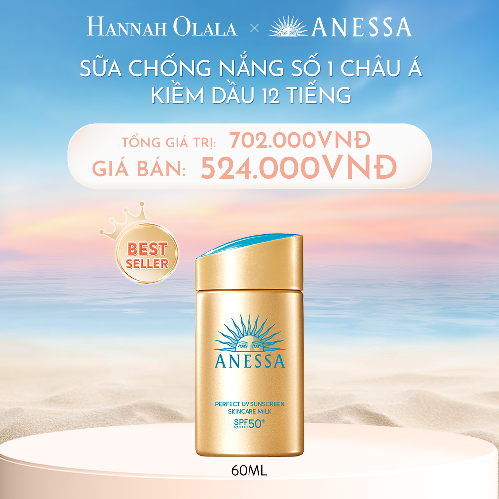 C382_DEAL 9: SỮA CHỐNG NẮNG DƯỠNG DA KIỀM DẦU BẢO VỆ HOÀN HẢO ANESSA GOLD MILK SPF50+ PA++++ 60ML