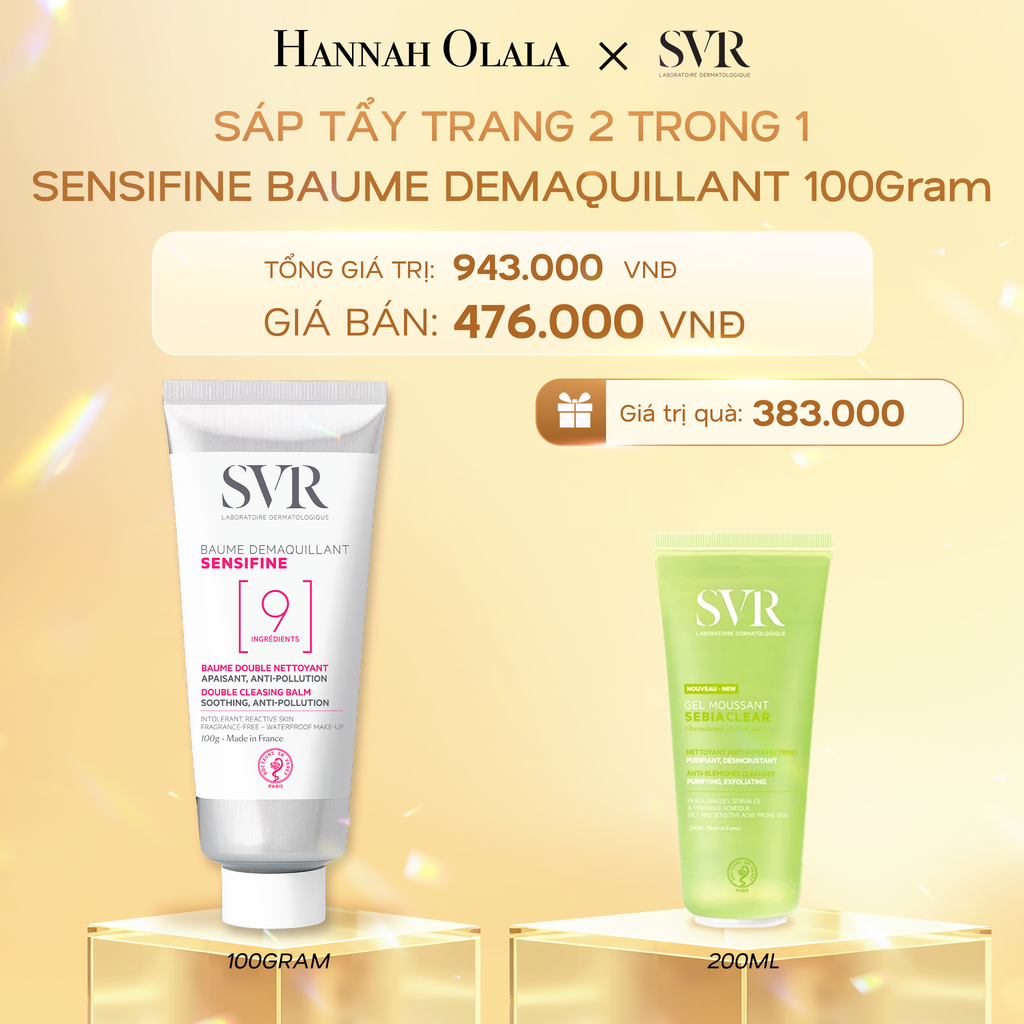 K15_DEAL 15: SÁP TẨY TRANG 2 TRONG 1 SVR SENSIFINE BAUME DEMAQUILLANT 100GRAM