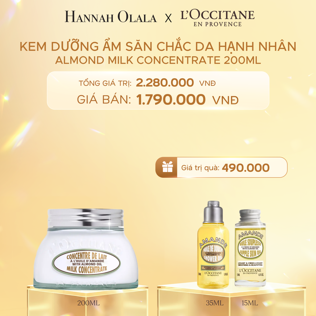DEAL 1: KEM DƯỠNG THỂ SĂN CHẮC DA HẠNH NHÂN LOCCITANE 200ML