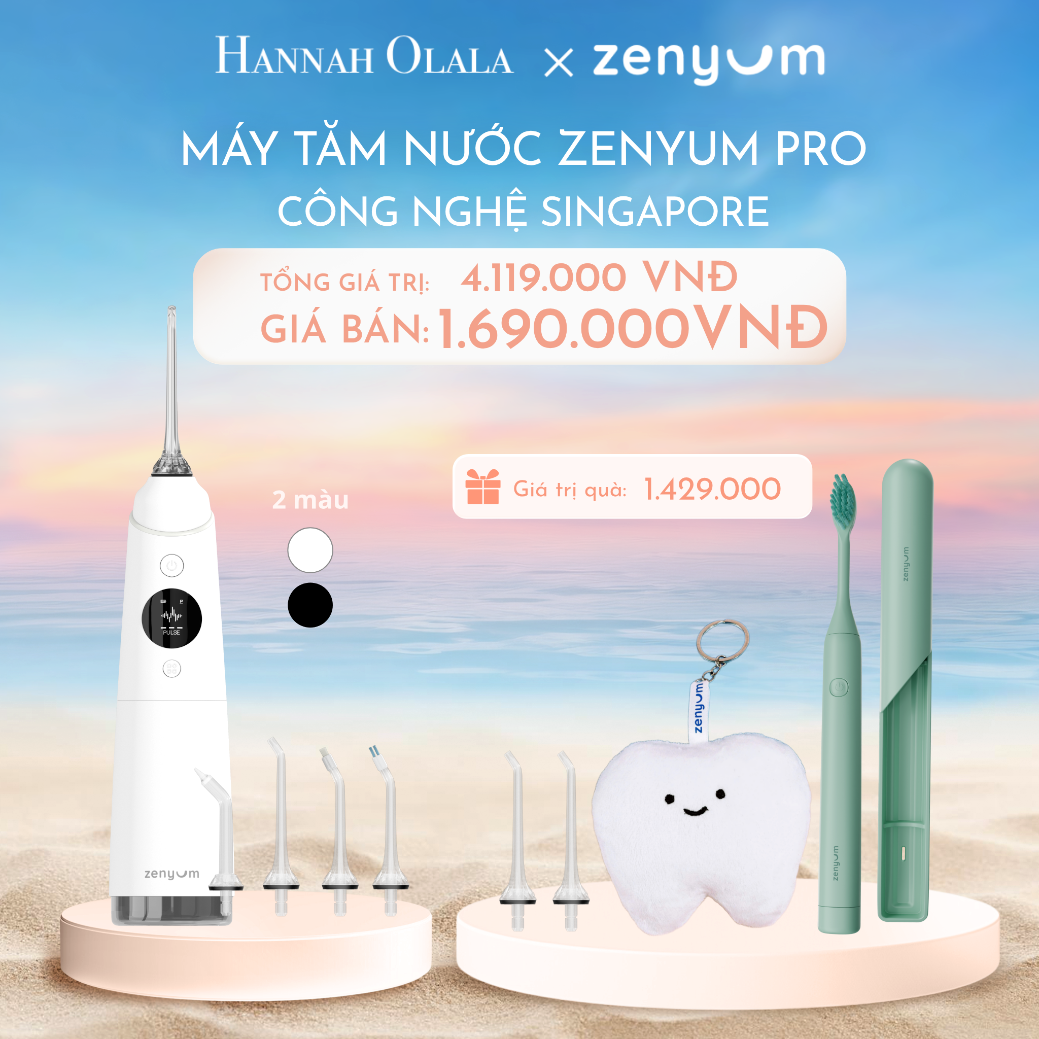 C953_DEAL 1: MÁY TĂM NƯỚC ZENYUM PRO - CÔNG NGHỆ SINGAPORE