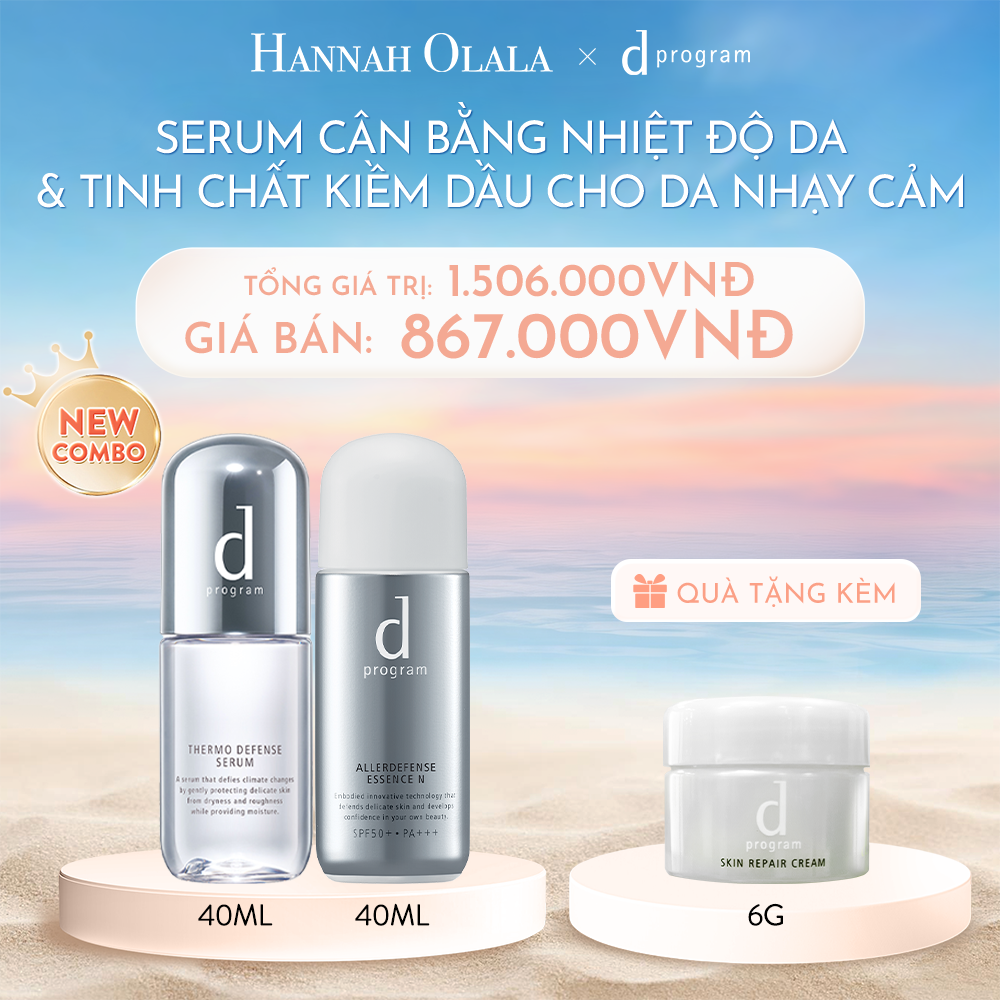 C390_DEAL 7: COMBO TINH CHẤT CHỐNG NẮNG & SERUM CÂN BẰNG NHIỆT ĐỘ DA D PROGRAM ALLERDEFENSE ESSENCE 40ML + THERMO SERUM 40ML