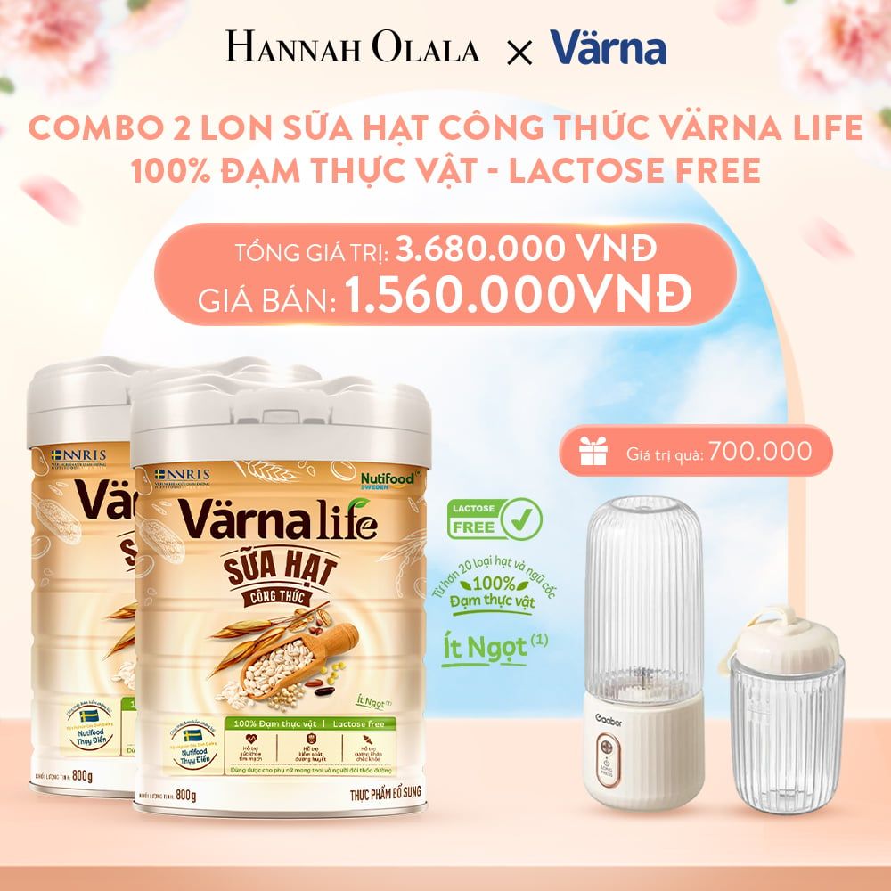 A896_DEAL 2: COMBO 2 LON THỰC PHẨM BỔ SUNG SỮA HẠT CÔNG THỨC VARNA LIFE (LON 800GR)