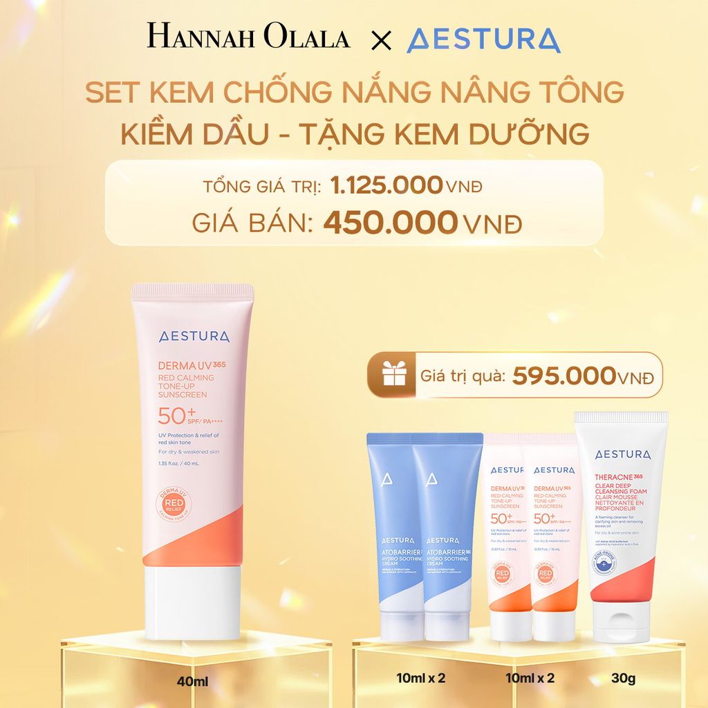 DEAL 5: SET KEM CHỐNG NẮNG NÂNG TÔNG KIỀM DẦU