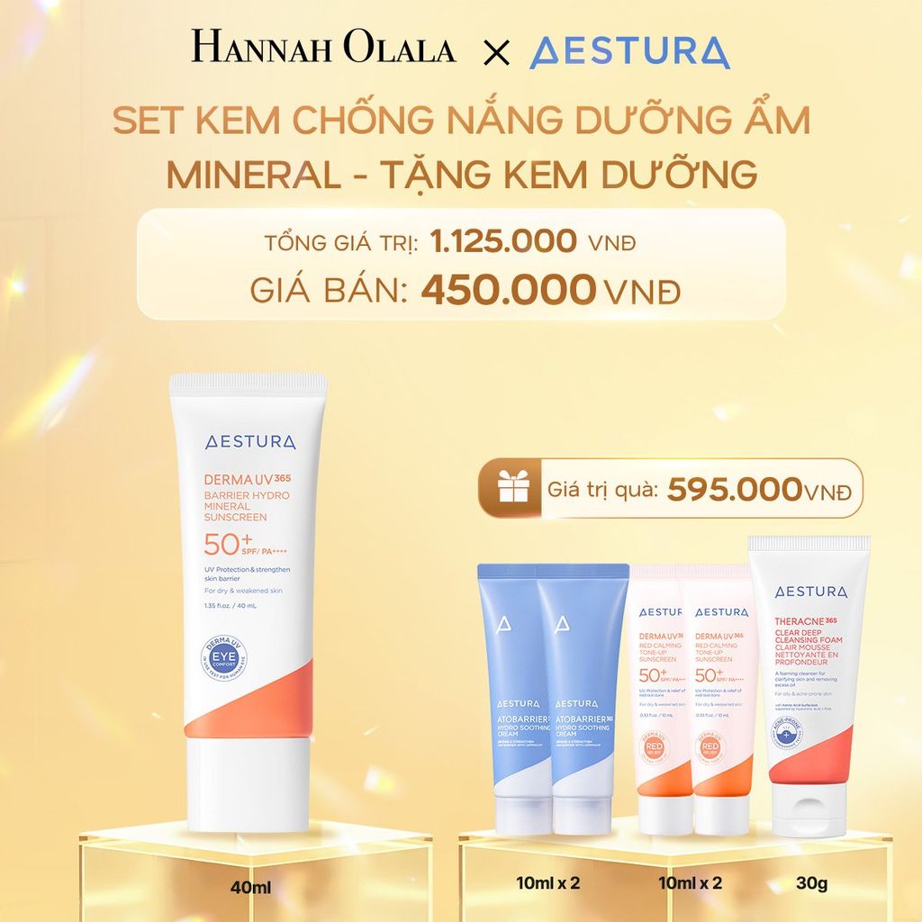 DEAL 6: SET KEM CHỐNG NẮNG DƯỠNG ẨM MINERAL