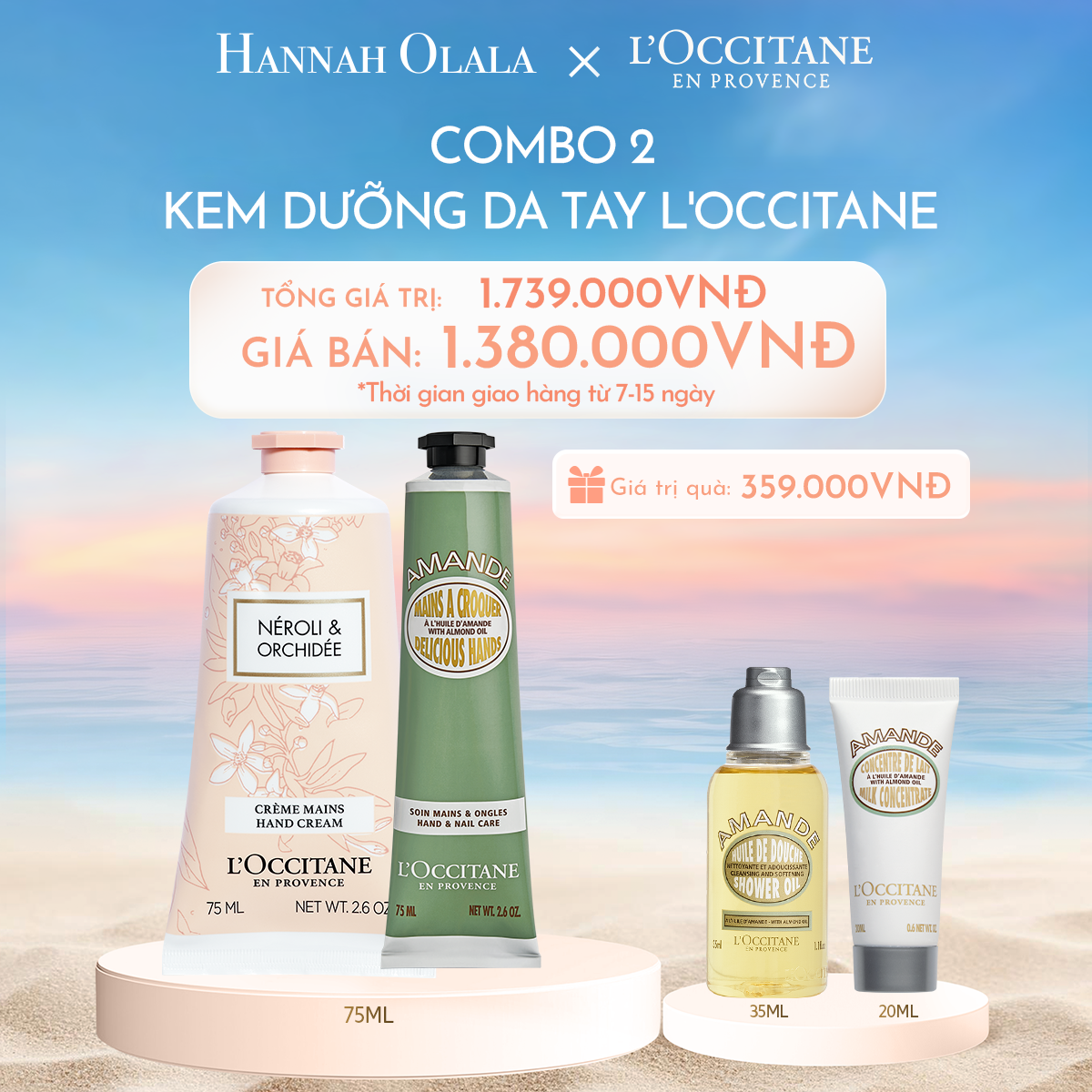 C1110_DEAL 8: COMBO 2 KEM DƯỠNG DA TAY L'OCCITANE