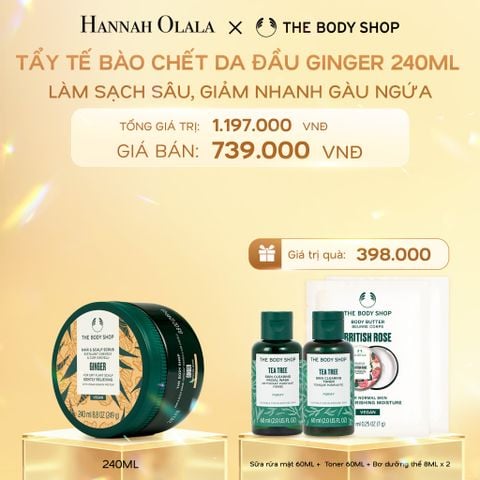 DEAL 9: TẨY TẾ BÀO CHẾT DA ĐẦU ĐÁNH BAY GÀU NGỨA GINGER HAIR SCRUB 240ML